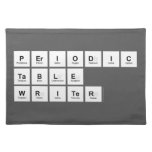 Periodic
 Table
 Writer  Placemats