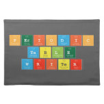 Periodic
 Table
 Writer  Placemats