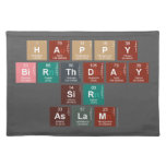 Happy
 Birthday
  Sir 
 Aslam  Placemats