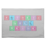 Periodic
 Table
 Writer  Placemats