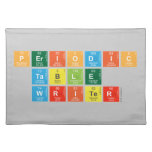 Periodic
 Table
 Writer  Placemats