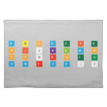 A B C D E F G
 H I J K L M N
 O P Q R S T U
 V W X Y Z ! ?  Placemats