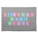 Periodic
 Table
 Writer  Placemats