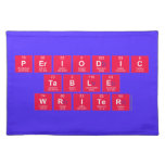 Periodic
 Table
 Writer  Placemats