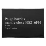 Paige harries mantle close  Placemats