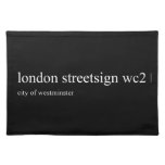 london streetsign  Placemats