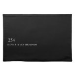 I LOVE KIA MIA THOMPSON    Placemats