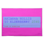 Rhianna hollis 10 elderberry  Placemats