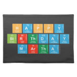 Happy
 Birthday
 MARTHA   Placemats
