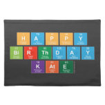 Happy
 Birthday
 Kate  Placemats