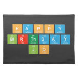 Happy
 Birthday
 Jo  Placemats