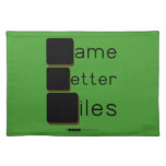 Game
 Letter
 Tiles  Placemats