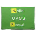 'Nolla 
 loves
 Popcat'  Placemats