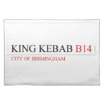 King Kebab  Placemats