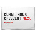 Cunnilingus  crescent  Placemats