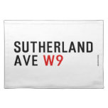 Sutherland ave  Placemats