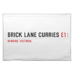 brick lane curries  Placemats