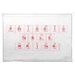 Periodic
 Table
 Writer  Placemats