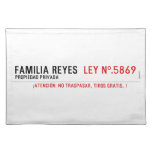 Familia reyes   Placemats