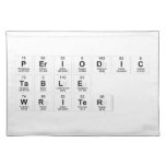 Periodic Table Writer  Placemats