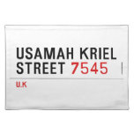 usamah kriel street  Placemats