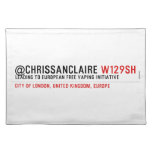 @ChrisSanClaire  Placemats
