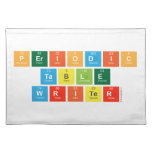 Periodic
 Table
 Writer  Placemats