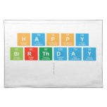 happy
 birthday
   Placemats