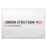 london streetsign  Placemats