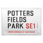 potters fields park  Placemats
