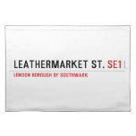 leathermarket St.  Placemats