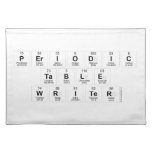 Periodic
 Table
 Writer  Placemats