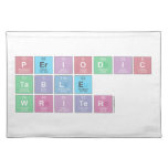 Periodic
 Table
 Writer  Placemats