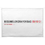BEGUMELEKORAYEKBAS  Placemats