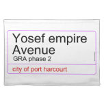 Yosef empire  Avenue   Placemats
