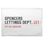 Spencers Lettings Dept.  Placemats