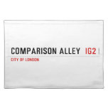 Comparison alley   Placemats