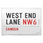 West End  Lane  Placemats