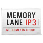 mEMORY LANE  Placemats