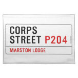 Corps Street  Placemats