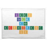 Keep
 calm
 and 
 experiment
 on  Placemats