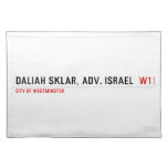 Daliah Sklar, Adv. Israel   Placemats