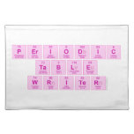 Periodic
 Table
 Writer  Placemats