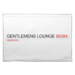Gentlemens Lounge  Placemats