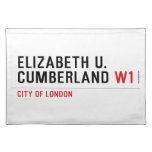 ELIZABETH U. CUMBERLAND  Placemats