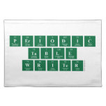 Periodic
 Table
 Writer  Placemats