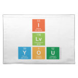 I
 Lv
 You  Placemats