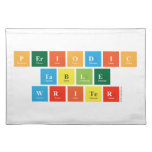 Periodic
 Table
 Writer  Placemats