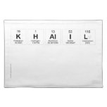 khalil
 
   Placemats
