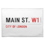 Main St.  Placemats
